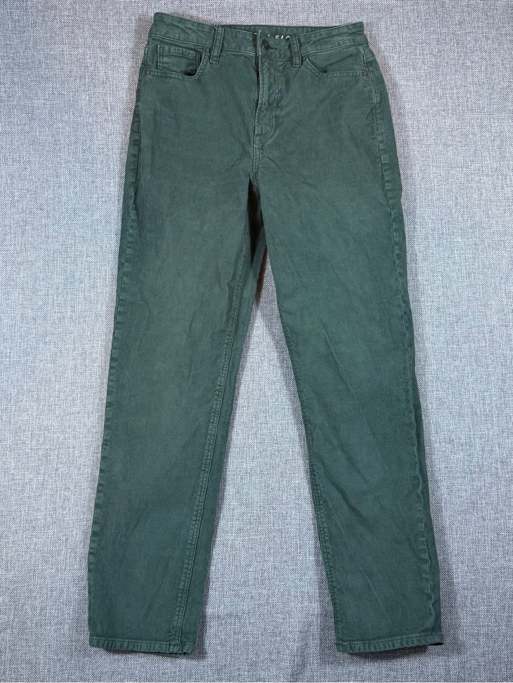 American Eagle Outfitters Dark Faded Green Straight-Leg Chinos